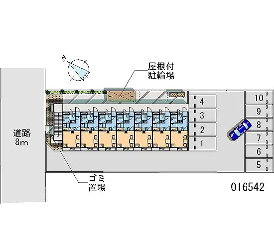 ★手数料０円★伊勢崎市馬見塚町　月極駐車場（LP）